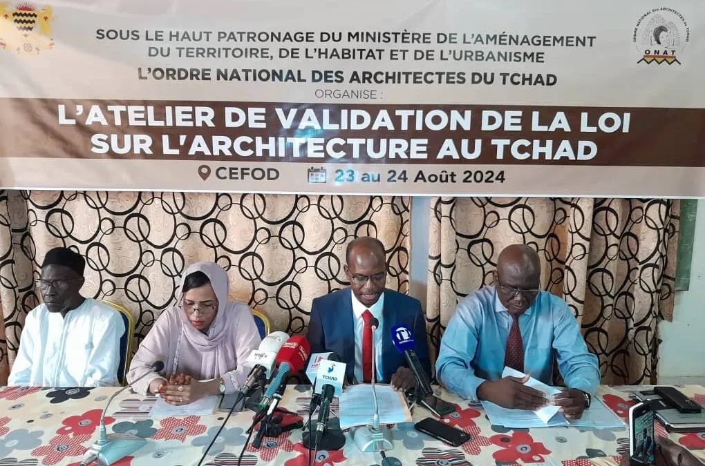 L’Ordre National des Architectes du Tchad valide le projet de loi sur l’architecture au Tchad